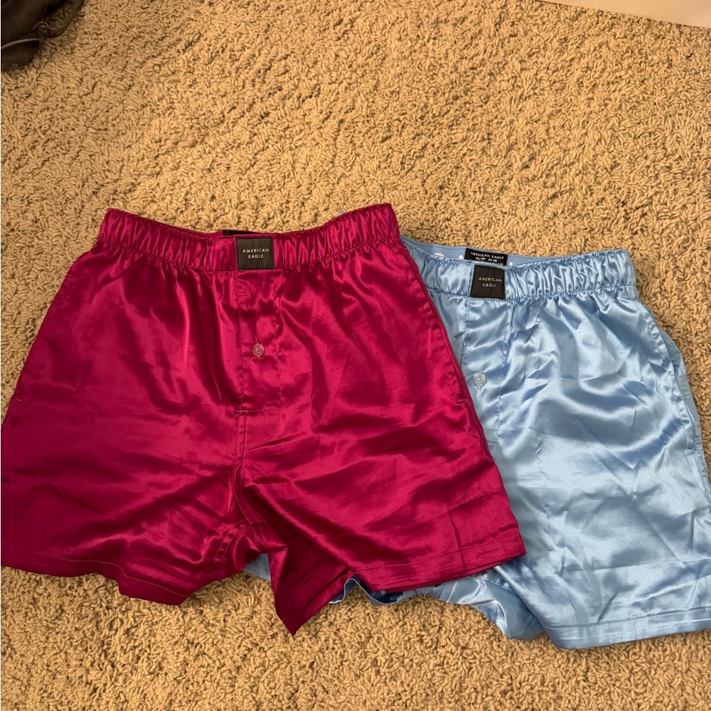 AE silk sleep shorts bundle